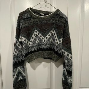Cropped Knit Sweater - Urban Outfitters